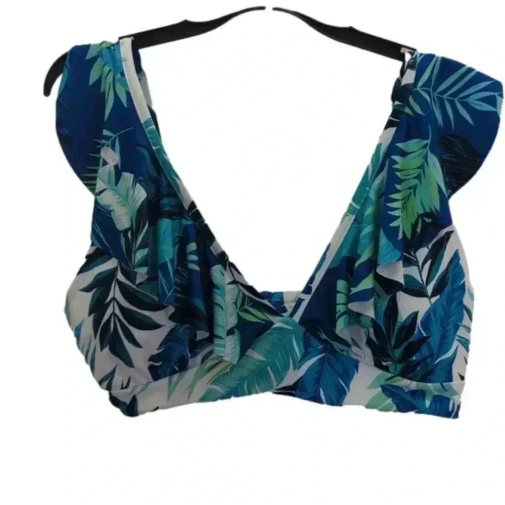 PEYTON & Parker women's tropical bikini top - Picture 1 of 9